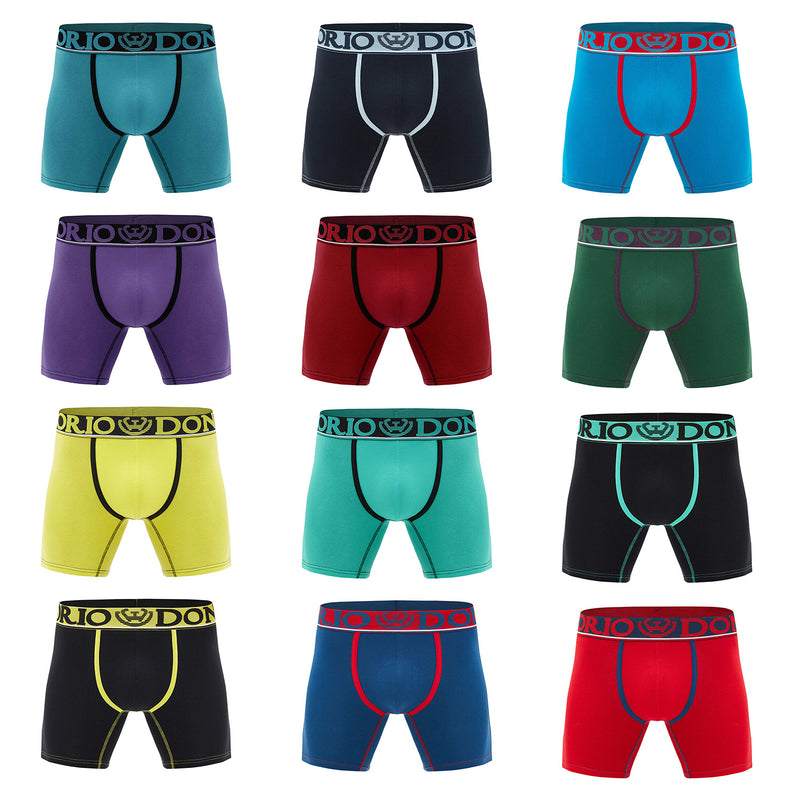 Pack de 12 Boxer Medio Algodón Hombre