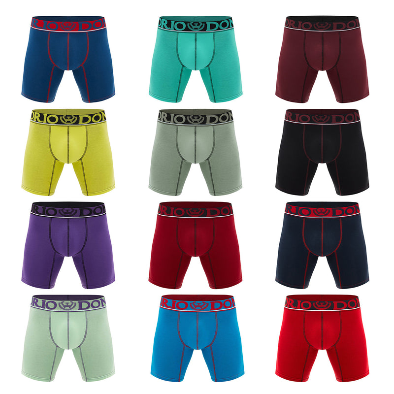 Pack de 12 Boxer Medio Algodón Hombre