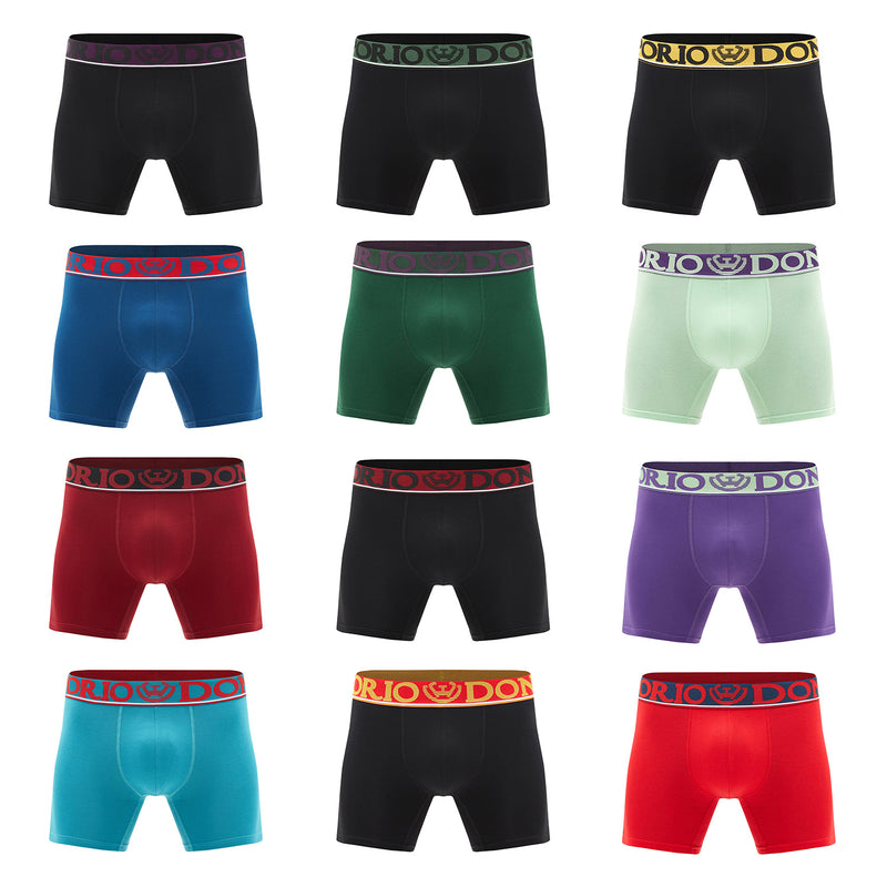 Pack de 12 Boxer Medio Algodón Hombre