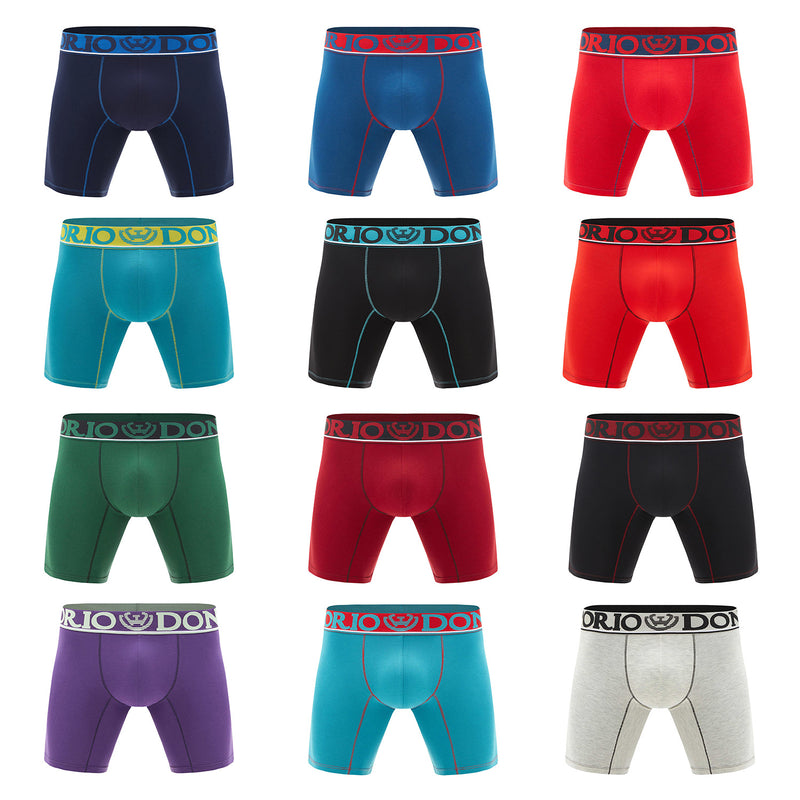 Pack de 12 Boxer Medio Algodón Hombre