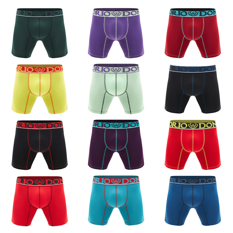 Pack de 12 Boxer Medio Algodón Hombre