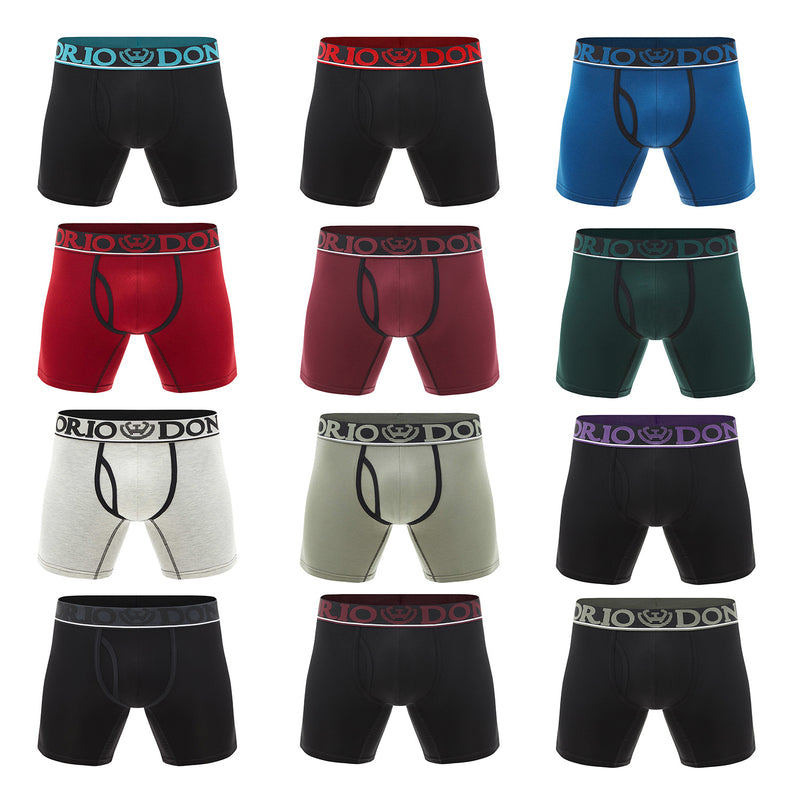 Pack de 12 Boxer Medio Algodón Hombre