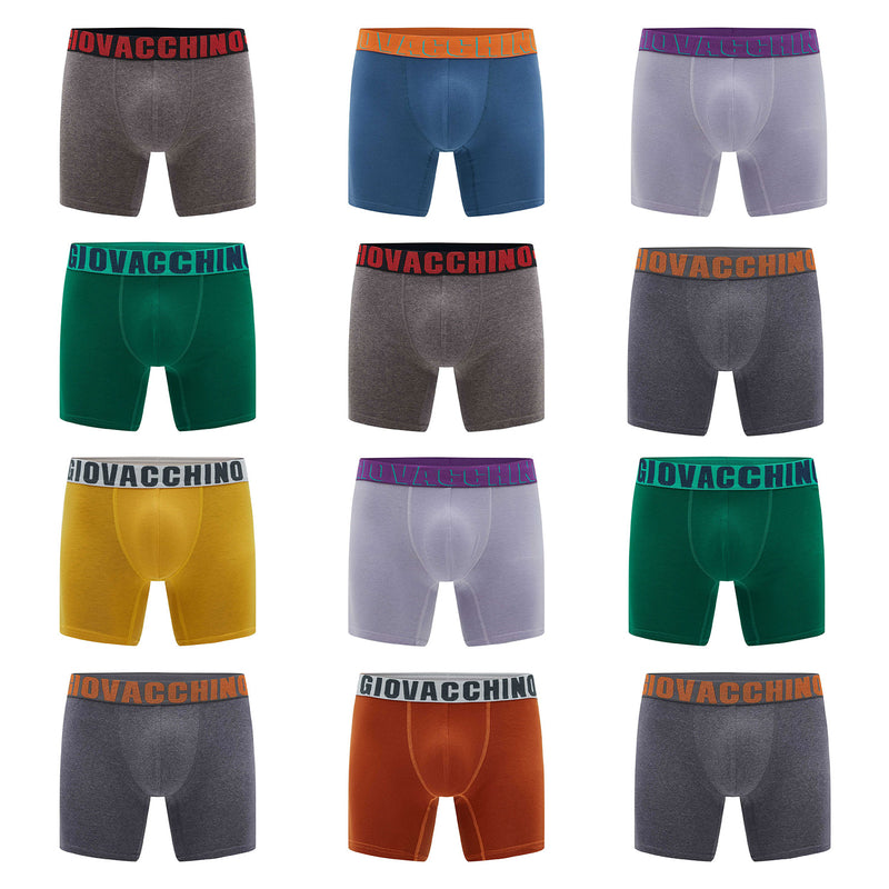 Pack de 12 Boxer Medio Algodón Hombre