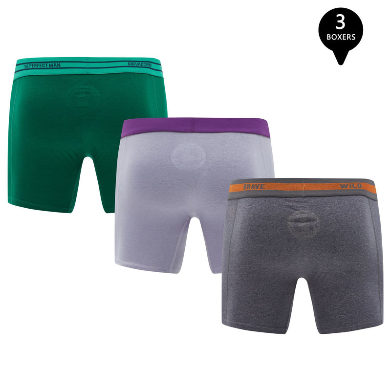 Pack de 3 Bóxer Medio Algodón Hombre