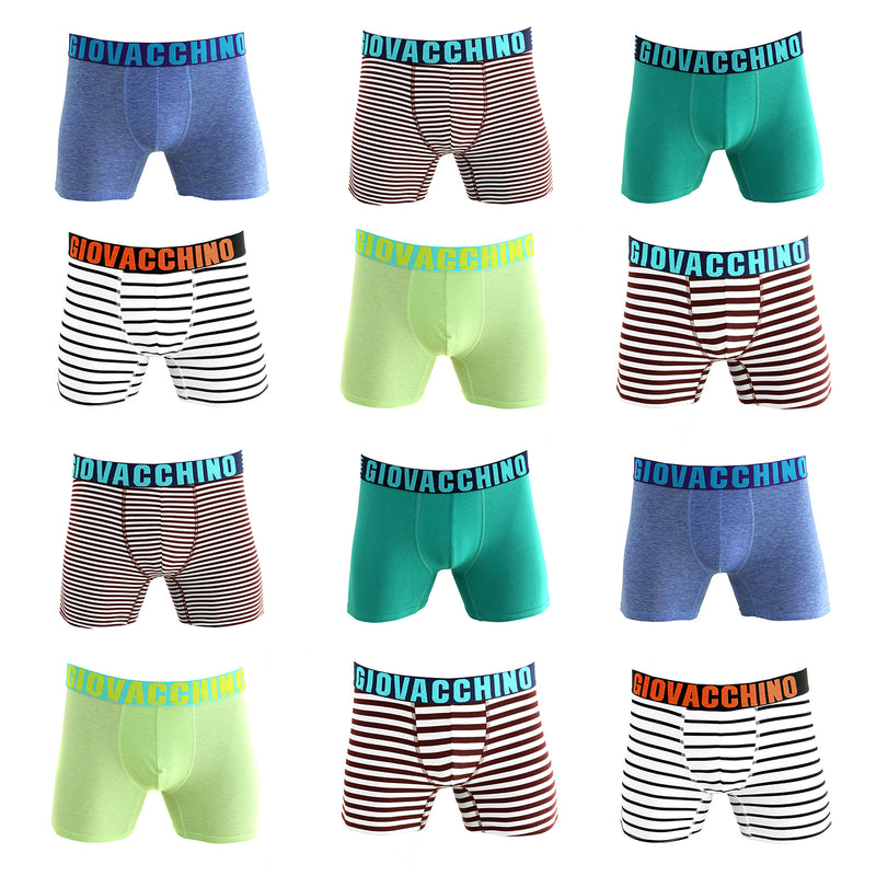 Pack de 12 Boxer Medio Algodón Hombre