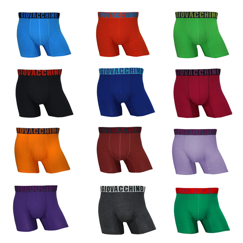 Pack de 12 Boxer Medio Algodón Hombre