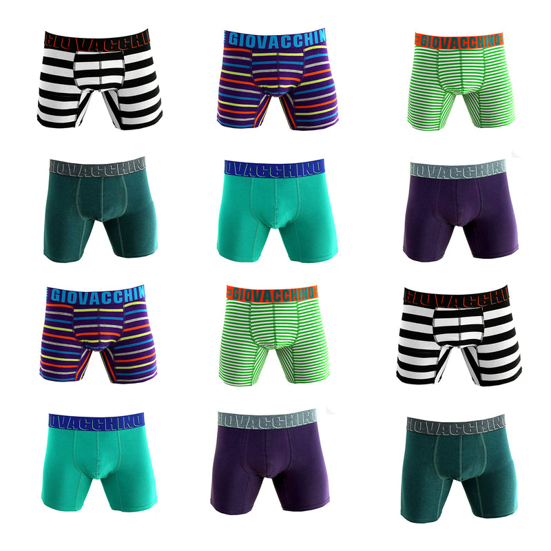 Pack de 12 Boxer Medio Algodón Hombre