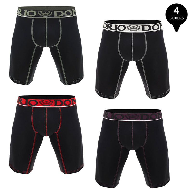 Pack de 4 Boxer Largo Algodón Hombre