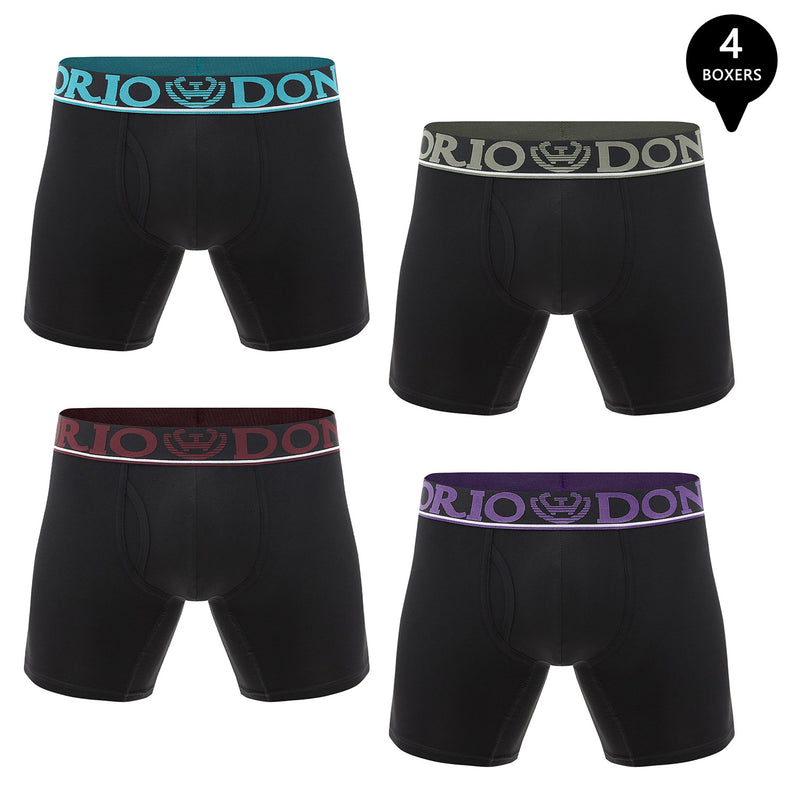 Pack de 4 Boxer Medio Algodón Hombre