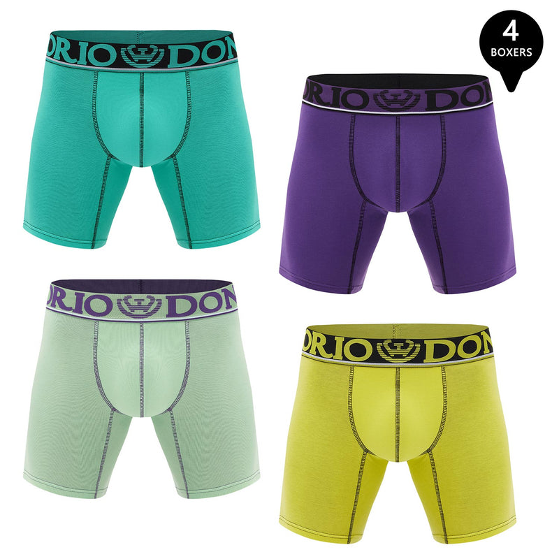 Pack de 4 Boxer Medio Algodón Hombre