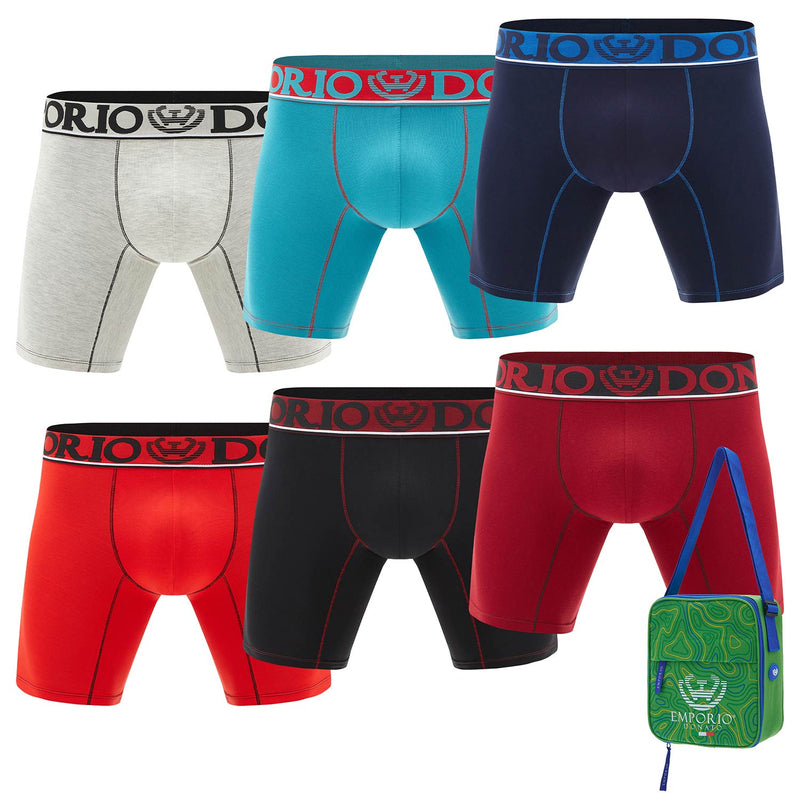 Pack de 6 Boxer Medio Algodón Hombre Con Bolso Regalo