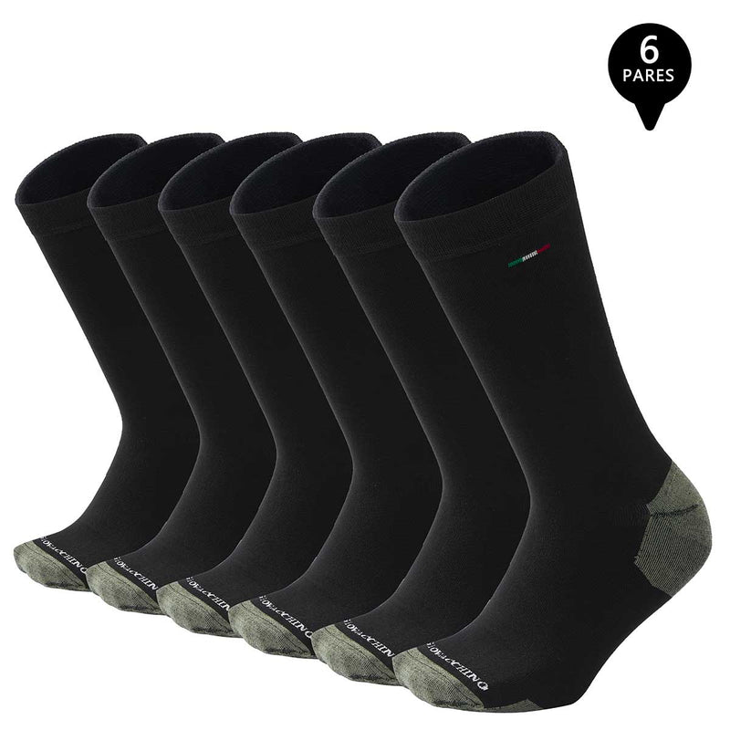 Pack de 6 Calcetines Vestir Bambú Cobre Hombre