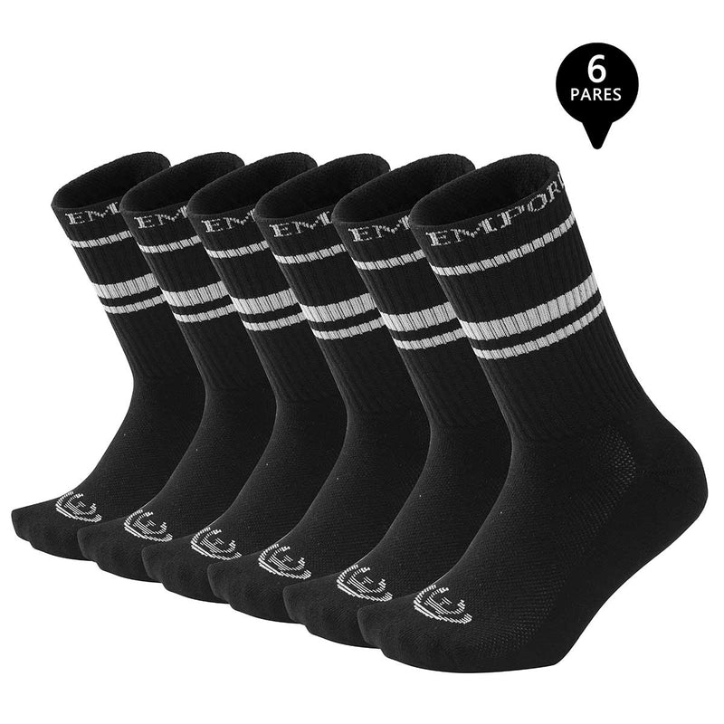 Pack de 6 Calcetines Largos Deportivos Hombre