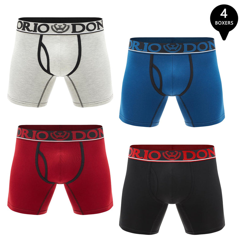 Pack de 4 Boxer Medio Algodón Hombre