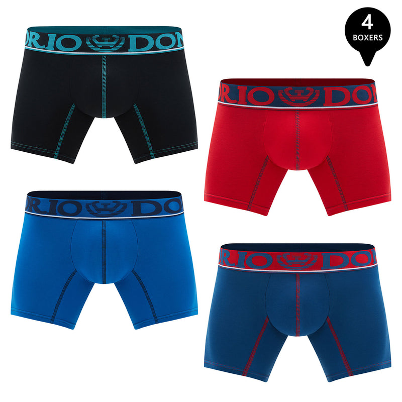 Pack de 4 Boxer Medio Algodón Hombre