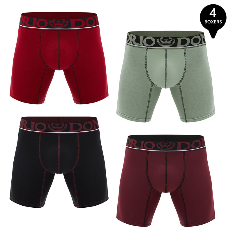 Pack de 4 Boxer Medio Algodón Hombre