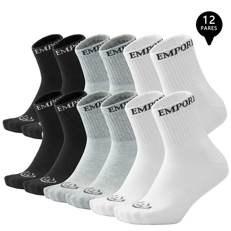 Pack de 12 Calcetines Cortos Deportivos Hombre