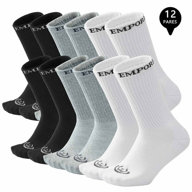 Pack de 12 Calcetines Largos Deportivos Mujer