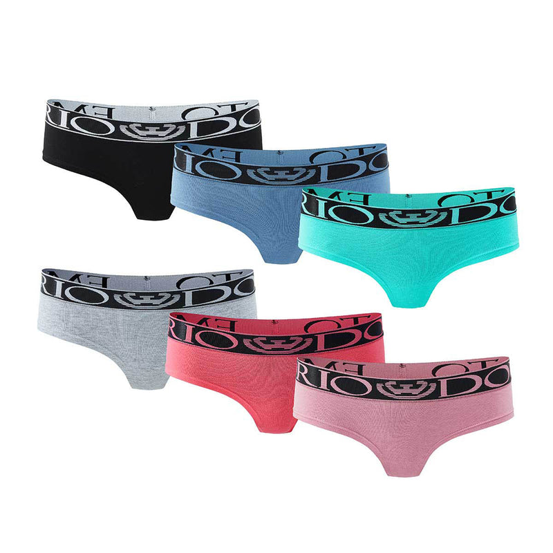 Pack de 6 Calzones Colaless Culote Algodón Mujer