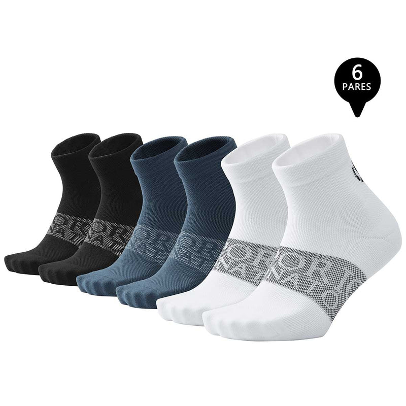 Pack de 6 Calcetines Cortos Deportivos Hombre Premium