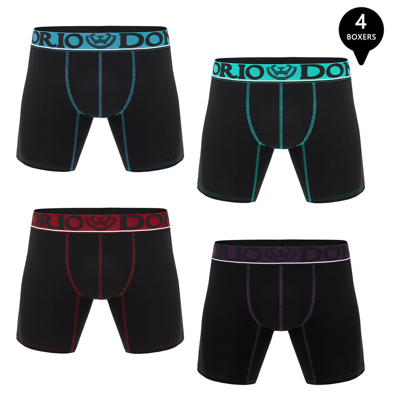 Pack de 4 Boxer Medio Algodón Hombre