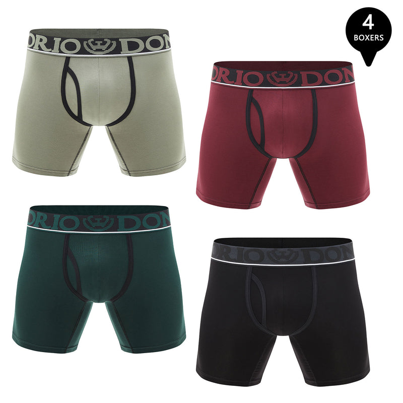 Pack de 4 Boxer Medio Algodón Hombre