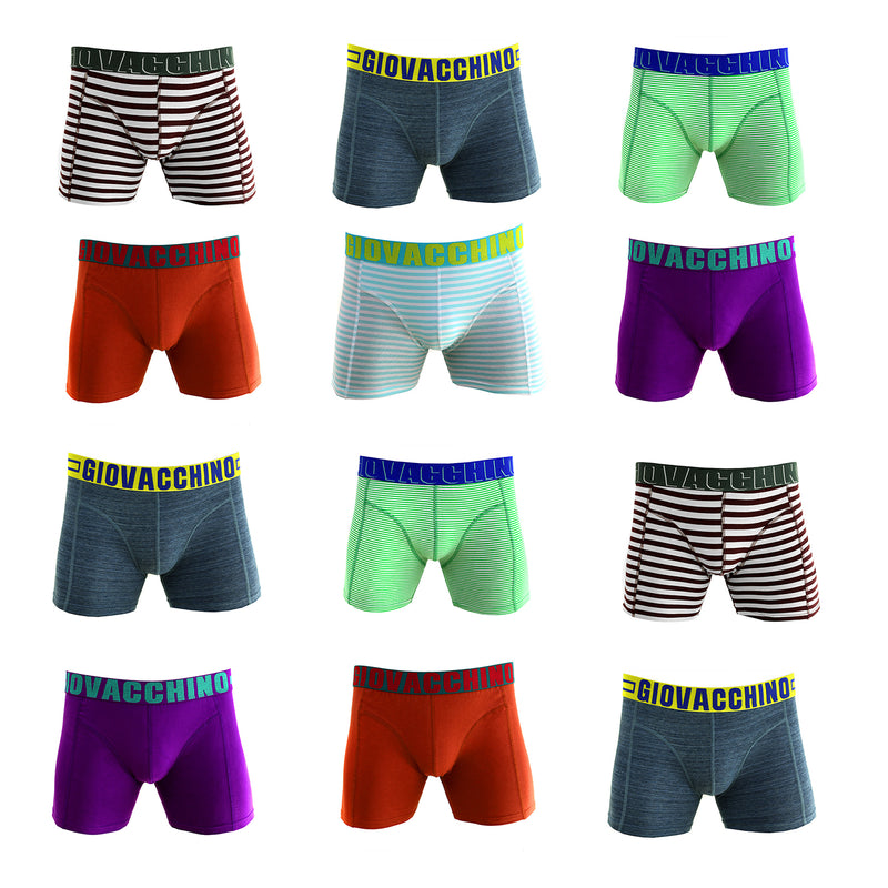 Pack de 12 Boxer Medio Algodón Hombre