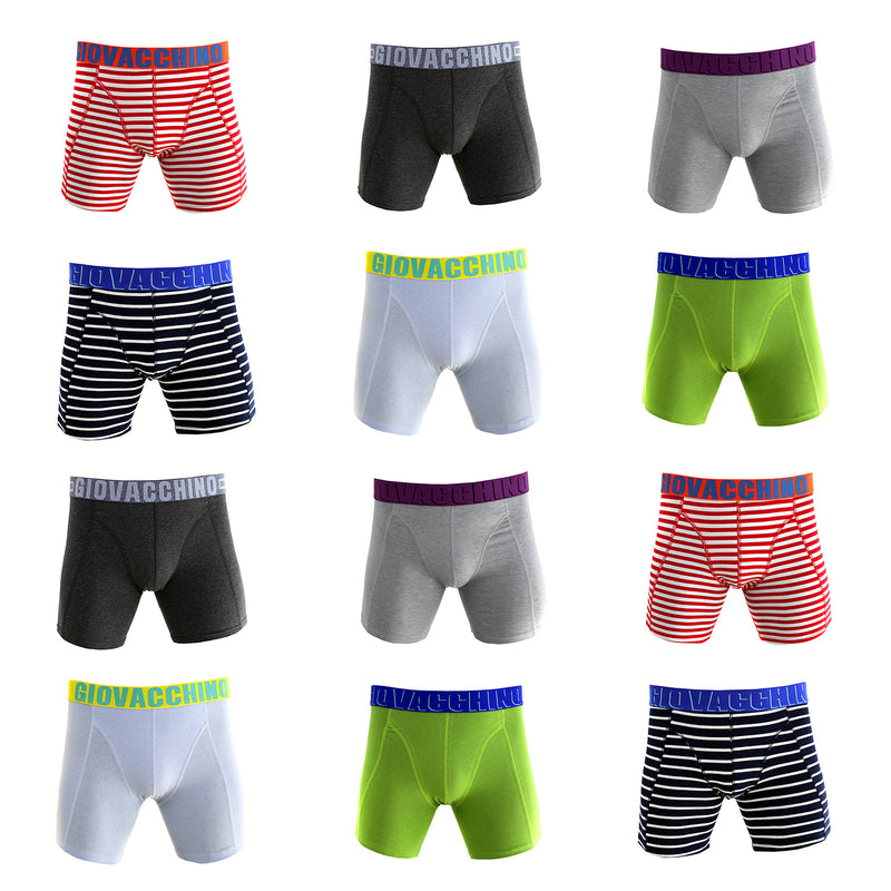 Pack de 12 Boxer Medio Algodón Hombre