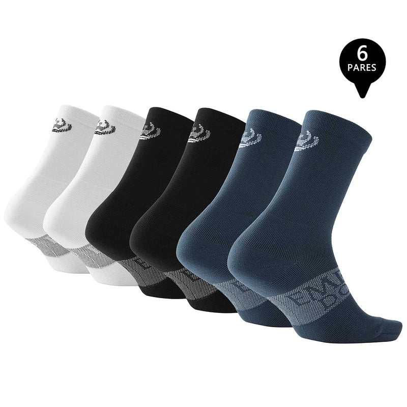 Pack de 6 Calcetines Largos Deportivos Hombre Premium