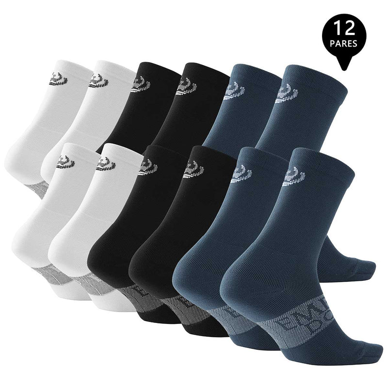 Pack de 12 Calcetines Largos Deportivos Hombre Premium