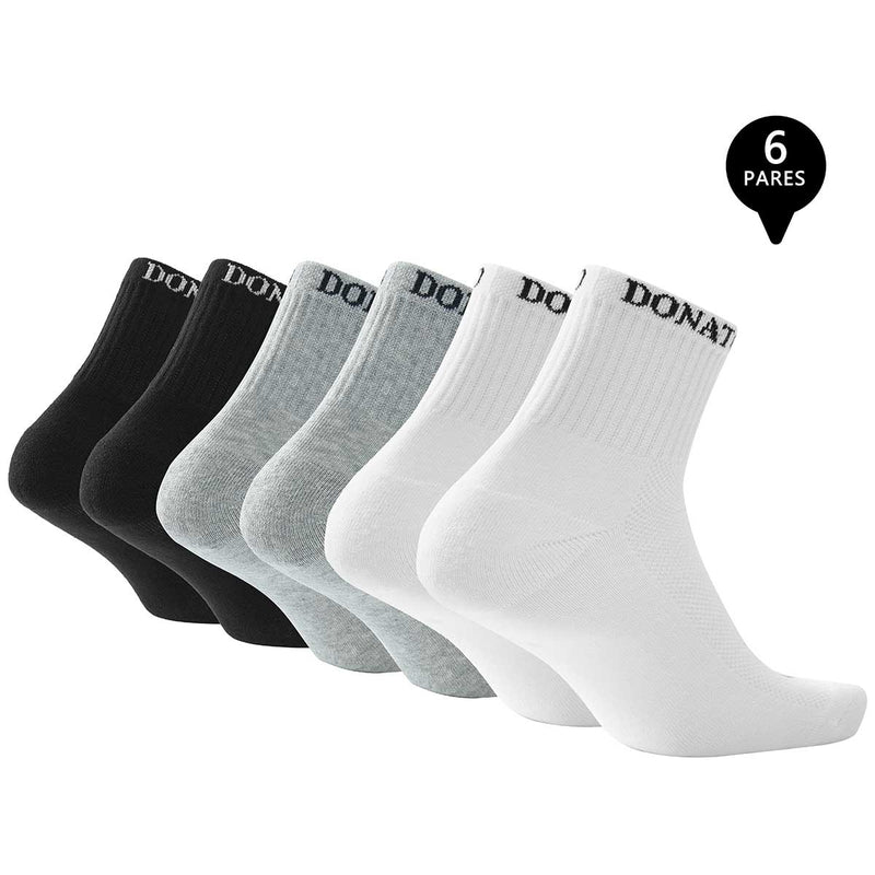 Pack de 6 Calcetines Cortos Deportivos Hombre