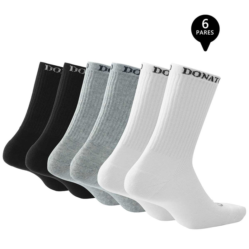 Pack de 6 Calcetines Largos Deportivos Hombre