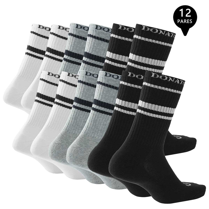 Pack de 12 Calcetines Largos Deportivos Hombre