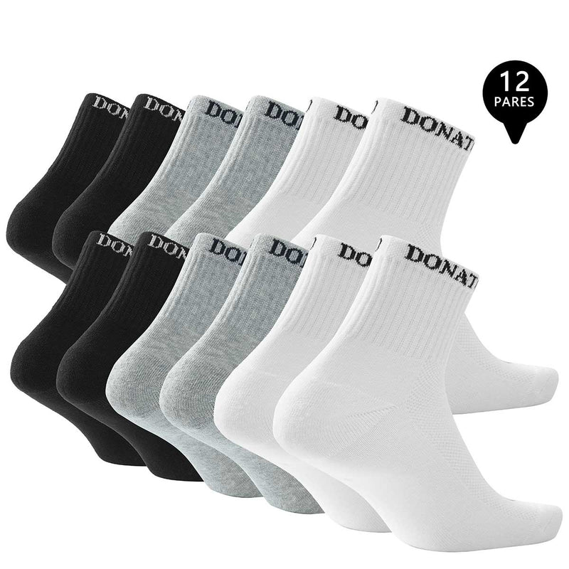 Pack de 12 Calcetines Cortos Deportivos Hombre