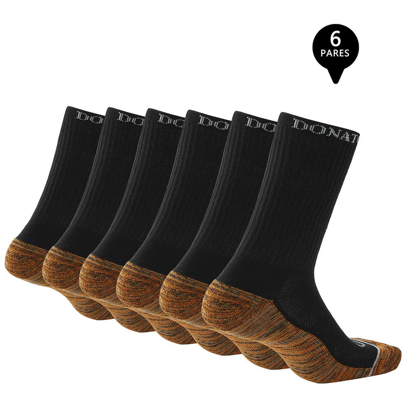 Pack de 6 Calcetines Largos Deportivos Cobre Hombre