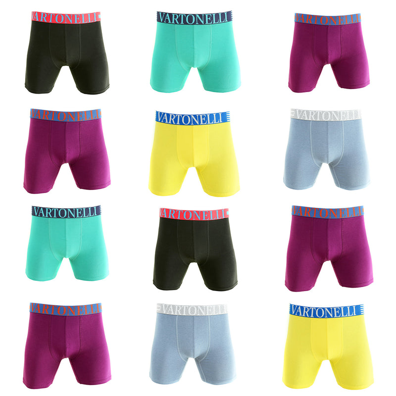 Pack de 12 Boxer Medio Algodón Hombre