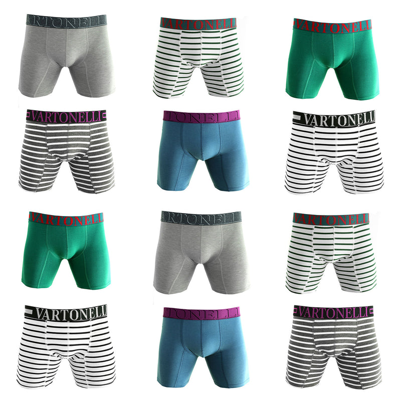 Pack de 12 Boxer Medio Algodón Hombre