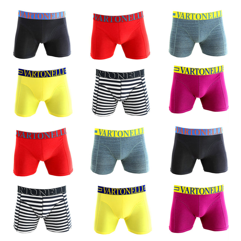 Pack de 12 Boxer Medio Algodón Hombre