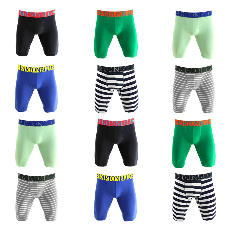 Pack de 12 Boxer Largo Algodón Hombre