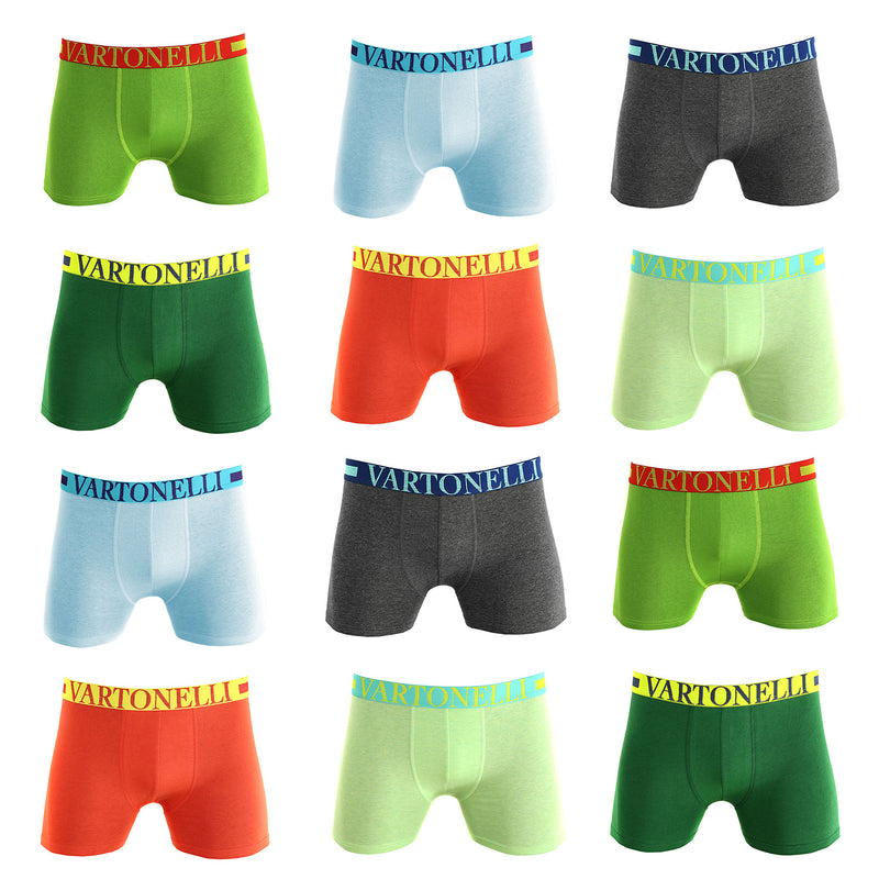 Pack de 12 Boxer Medio Algodón Niño